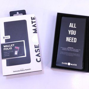 SAMSUNG GALAXY NOTE 10+ NEW Case Mate PHONE CASE Leather Wallet Folio Cover CARD